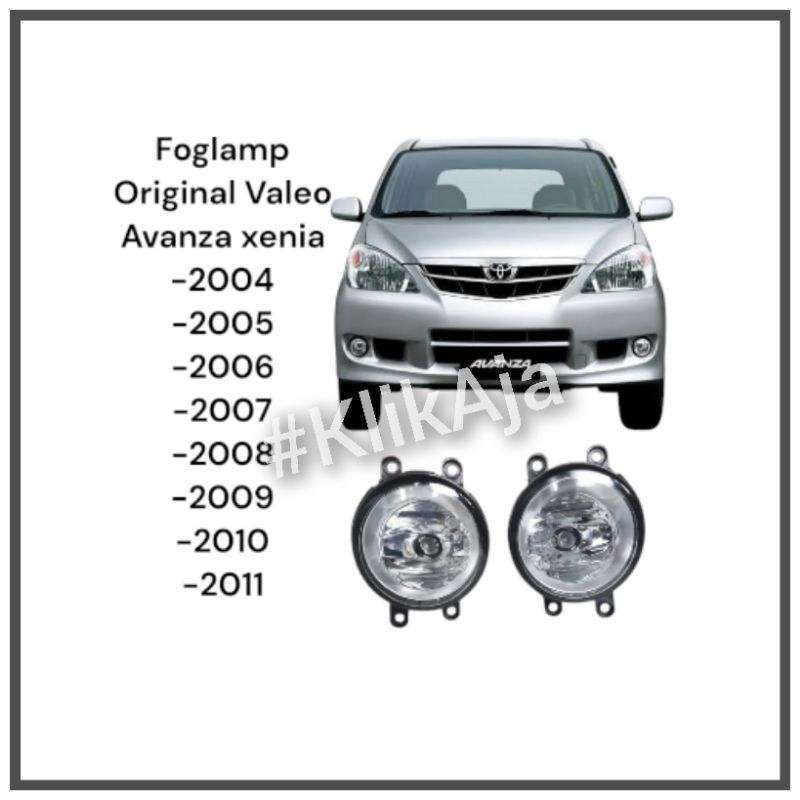 Lampu Foglamp/Kabut Avanza Xenia 2004-2011 Original Valeo