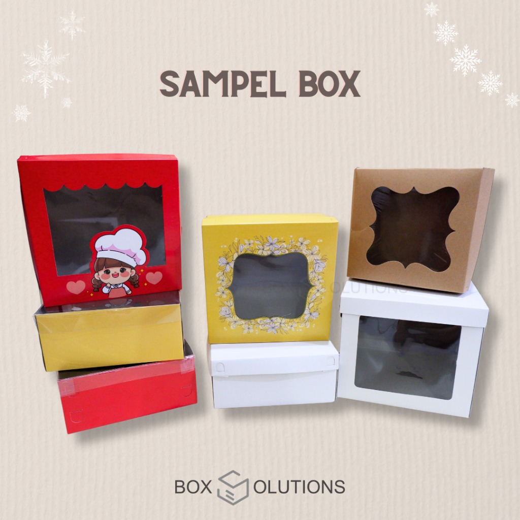 

sampel box kraft / box ivory / box duplex / tall cake box duplex white PER PCS