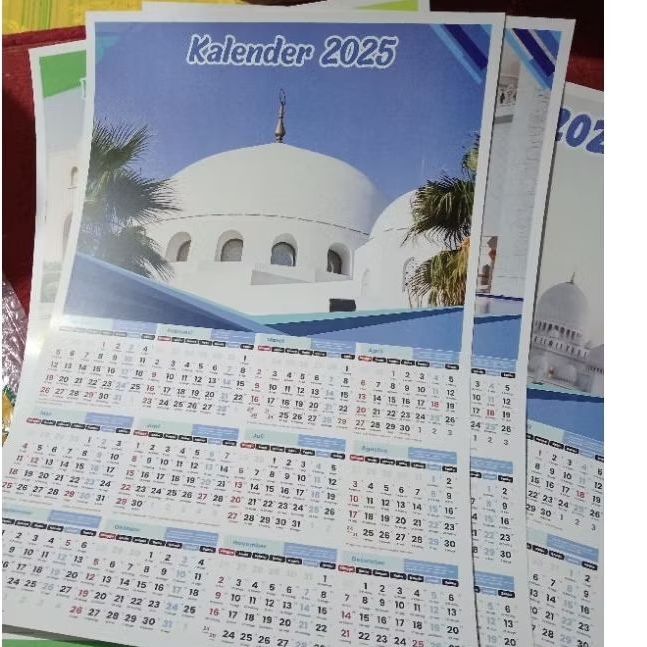 

READY STOK KALENDER UKURAN A3 31 X 47 CM BESAR KALENDER DINDING GAMBAR MASJID