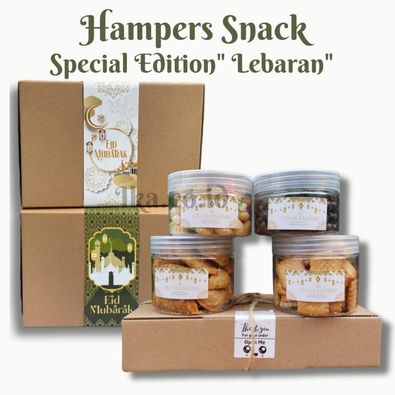 

Hampers Snack Spesial Lebaran| Paket Hampers Lebaran | Snack Jar Snack Box