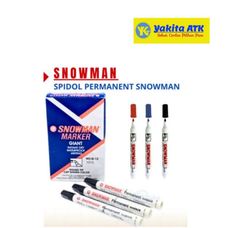 

Spidol Permanent Snowman G12