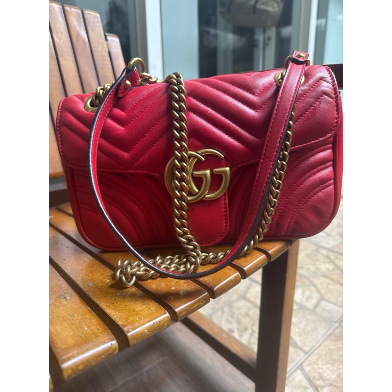 Gucci Tas Selempang Merah