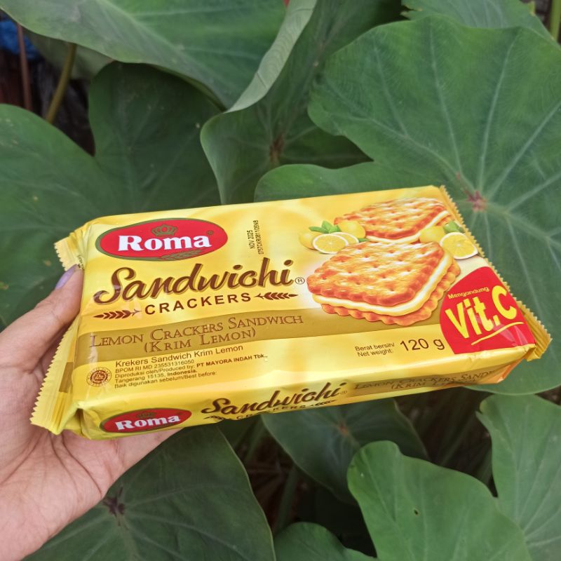 

Roma Sandwichi Crackers - Lemon Crackers Sandwich ( Krim Lemon )