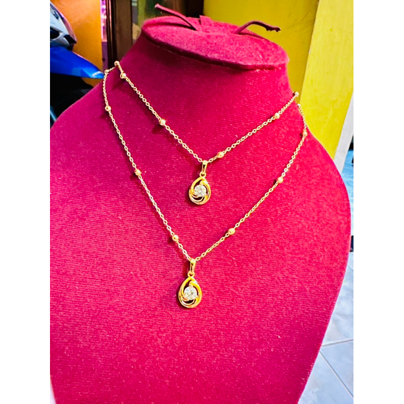 kalung xuping lapis emas dewasa panjang 45centi model jedar dengan model terviral