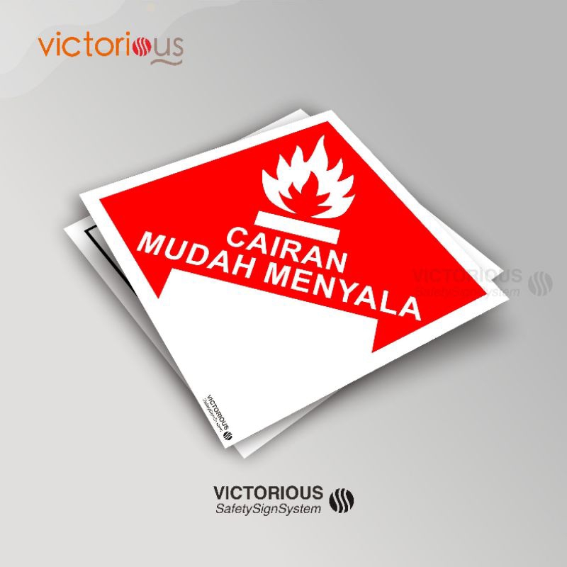 

Sticker Label Limbah B3 Simbol Hazmat Cairan Mudah Menyala | Hazardous Materials Sticker Label