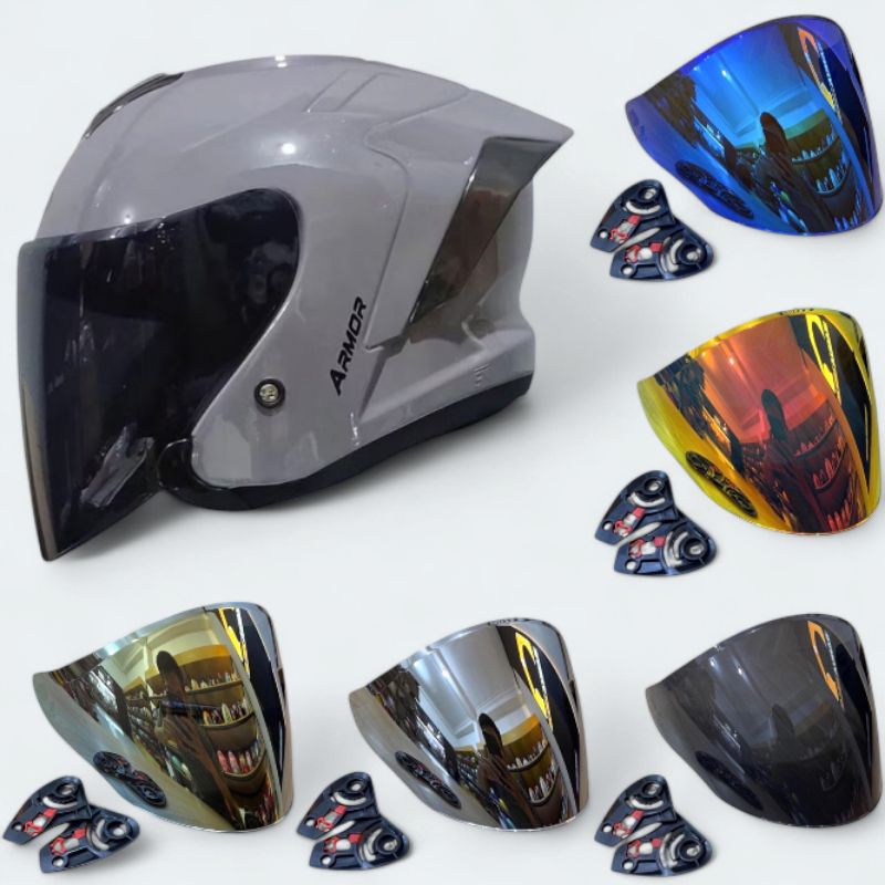 VISOR JS ARMOR FLAT VISOR IREDDIUM NORISK