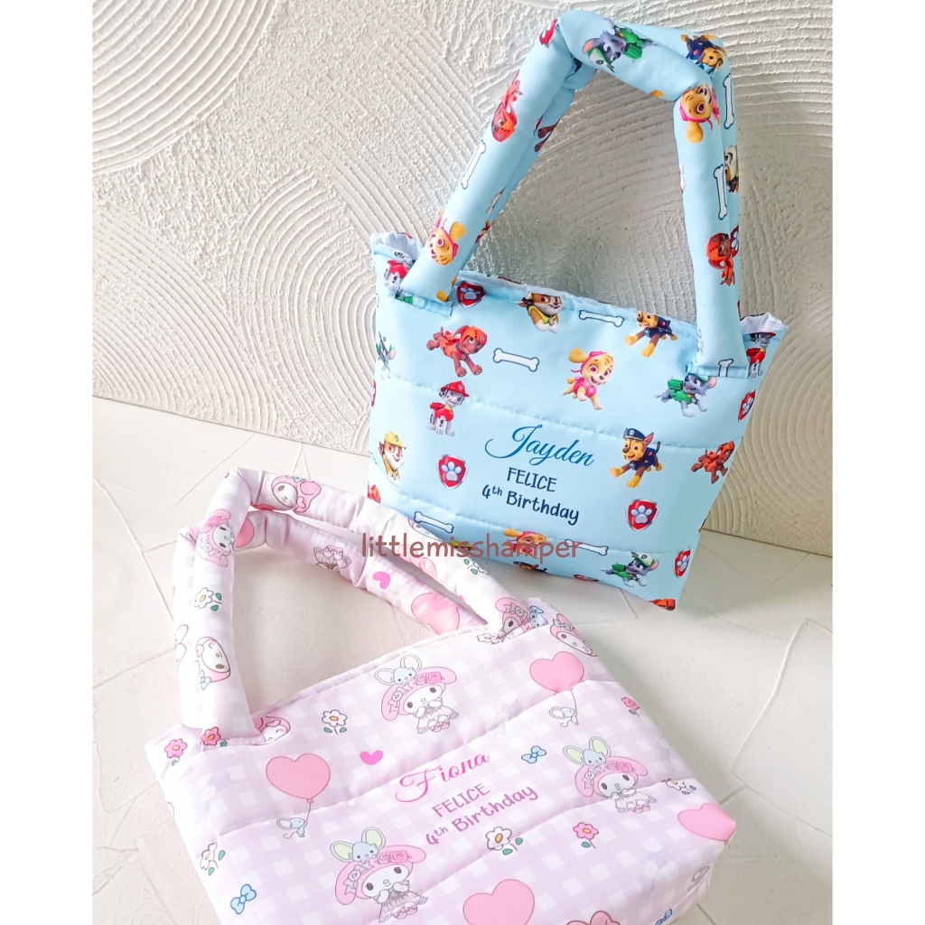 

Cute Puff Bag Printing - Baby Hampers Souvenir Ulang Tahun Tas Puffy milk bun