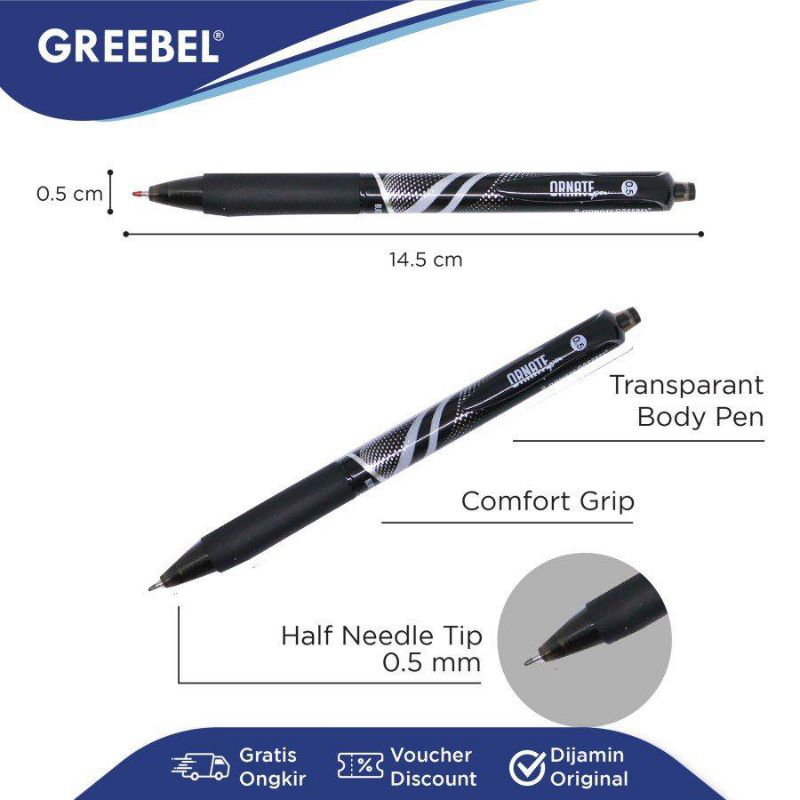 

Greebel Ornate Gel Pen GP-505/pack