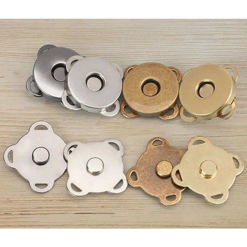 10 Pair Kancing Magnet Tas 14mm Kancing Magnet Tas Rajut Magnet Untuk Tas