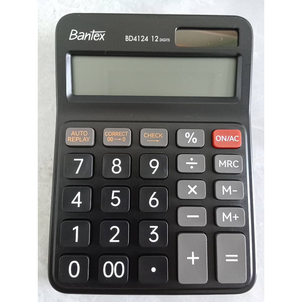 

NEW! DESKTOP CALCULATOR BANTEX 12 DIGITS #BD4124