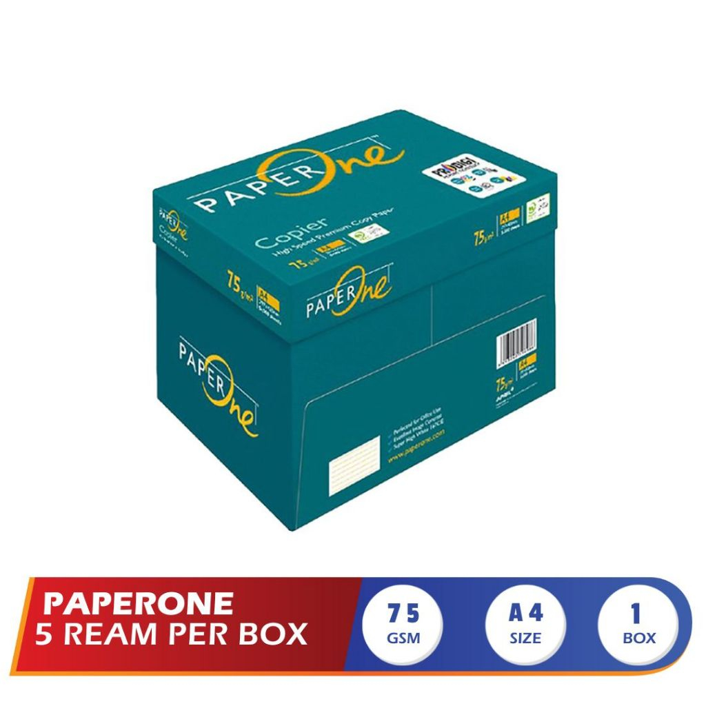 

PaperOne Kertas A4 75gr 1 Box - Khusus Instan