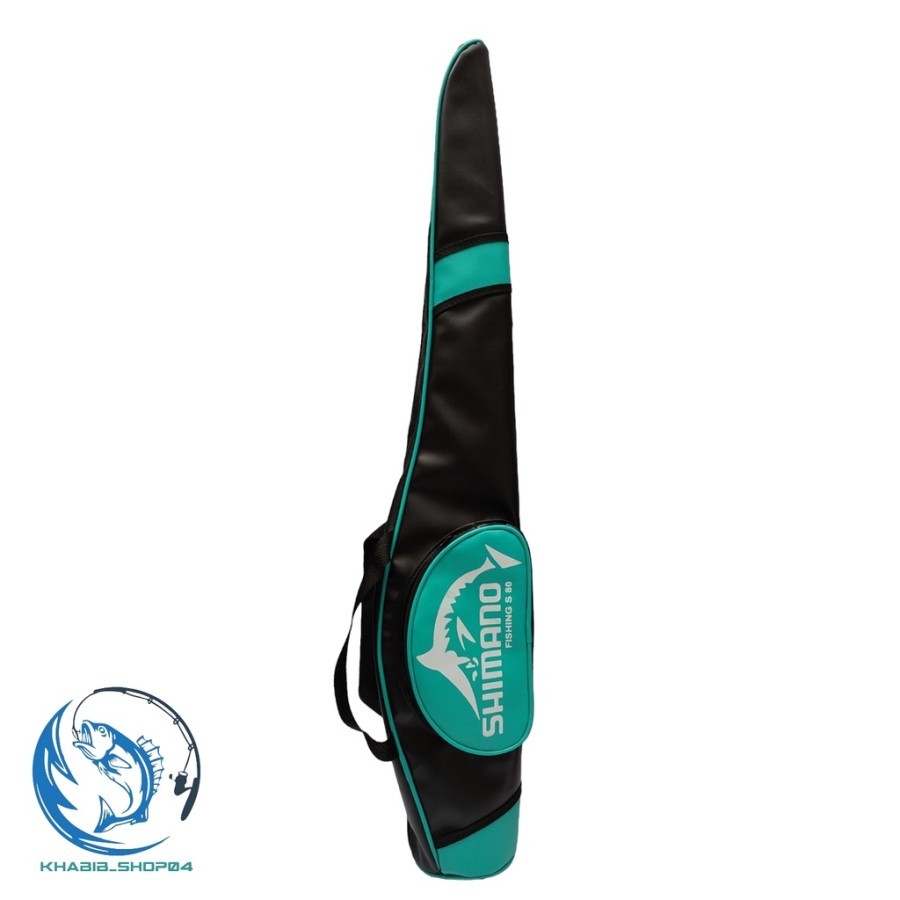 Tas Pancing Shimano Selempang Bahan Kalep/Kulit Sintetis Muat Untuk 1-2 Joran Pancing