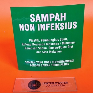 

Stiker Sampah Non Infeksius - tempat sampah Non Infeksius. Bahan stiker Vinly Dilaminasi Glossy