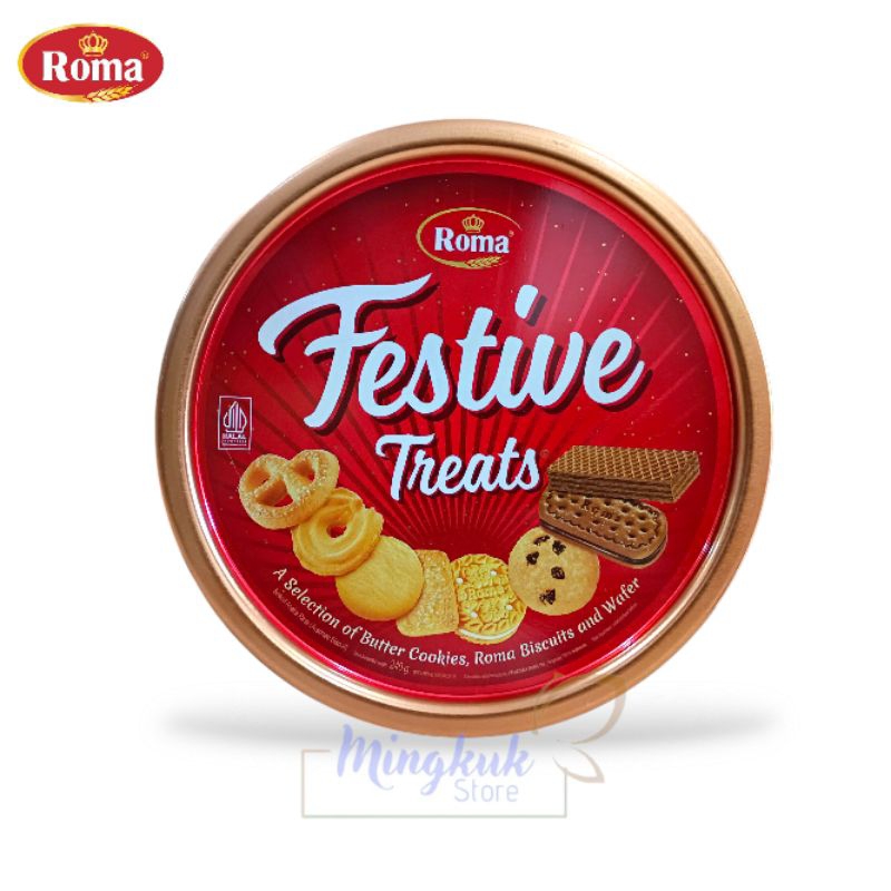 

Roma Festive Treats 240gr Kaleng - Roma Festive Treats 240 gr