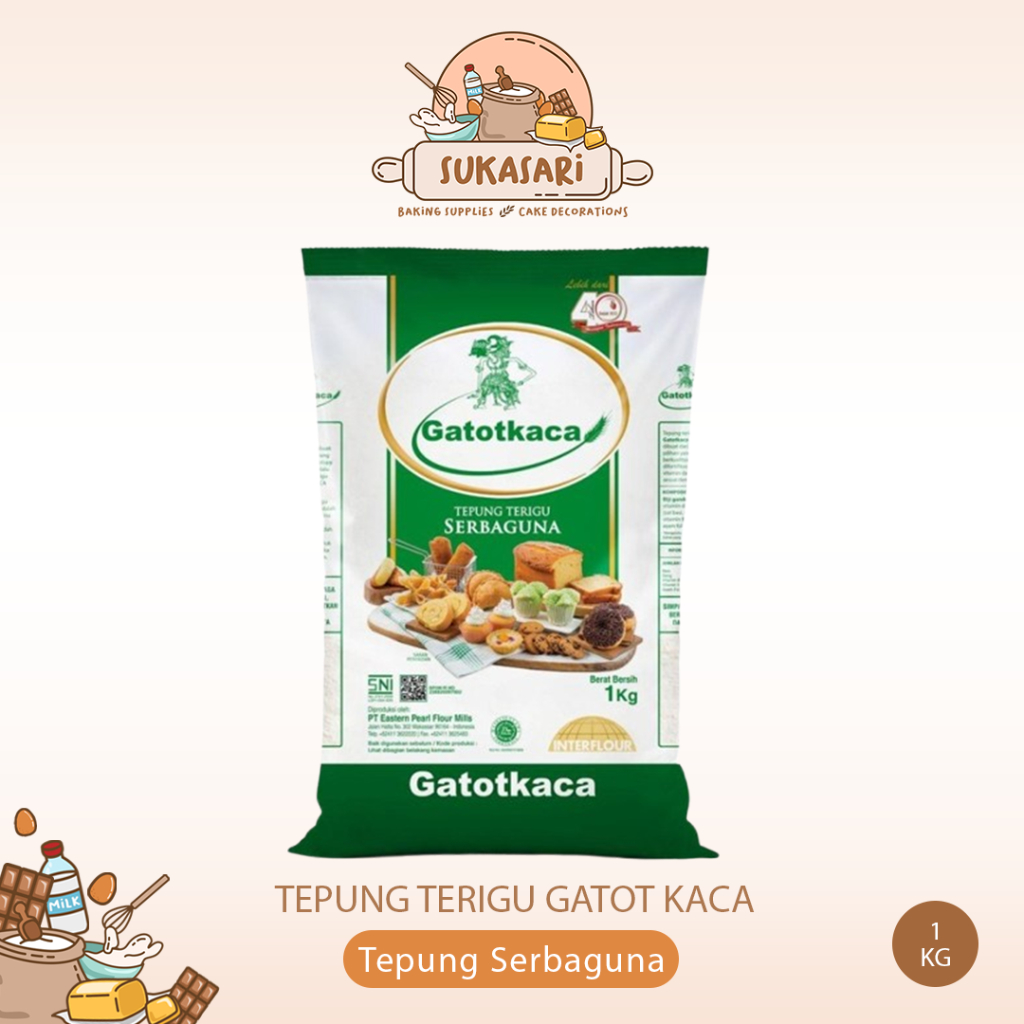 

Tepung Serbaguna Gatot Kaca 1kg / Tepung Terigu Gatotkaca