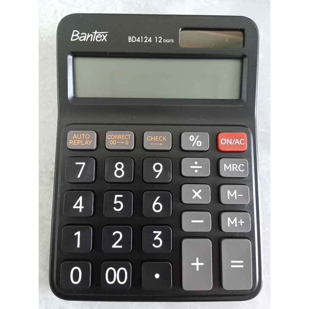 

NEW! DESKTOP CALCULATOR BANTEX 12 DIGITS #BD4124