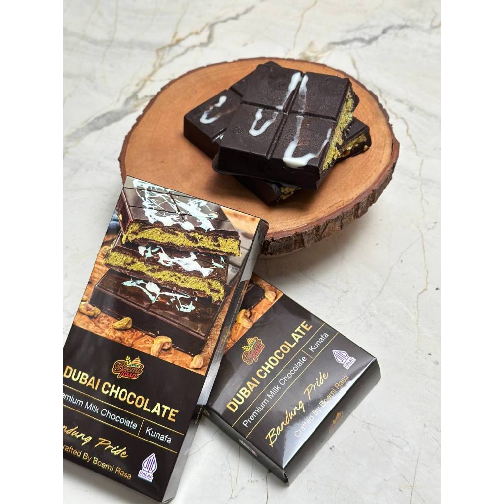 

ADR Dubai Chocolate Kunafa Pistachio - Cokelat Dubai Kunafa - Snack Makanan - Coklat Batang Viral