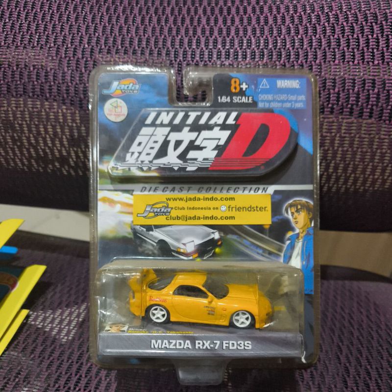 JADA TOYS MAZDA RX-7 FD3S REDSUNS INITIAL D