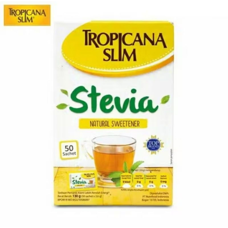 

Tropicana Slim Stevia Natural Sweetener 50sachet gula alami gula sehat gula untuk diabetes
