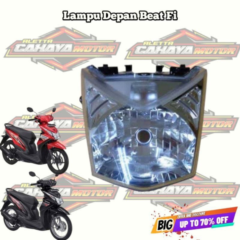 REFLEKTOR LAMPU DEPAN BEAT FI 2013-2016