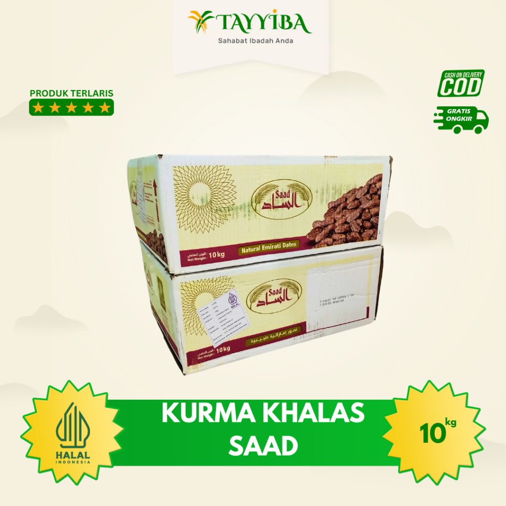 

Kurma Saad Khalas Premium 10 kg New