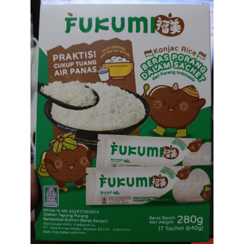 

FUKUMI Beras Porang per Box 280gr isi 7 Sachet