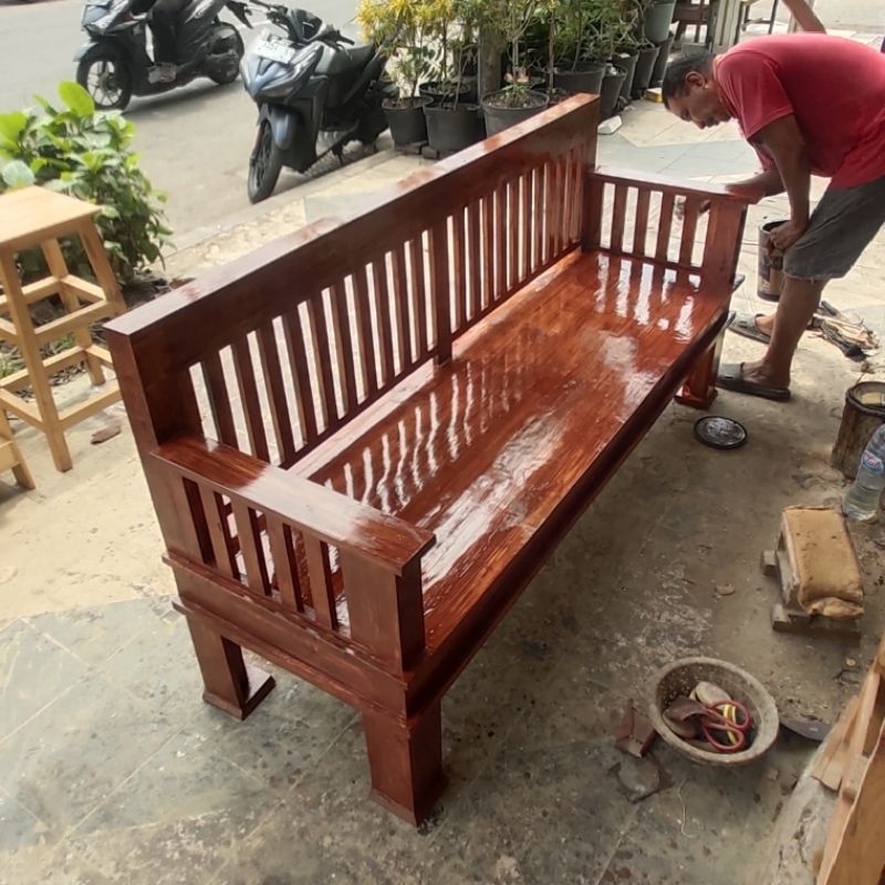 Kursi Teras Gazebo Kayu Jati Belanda