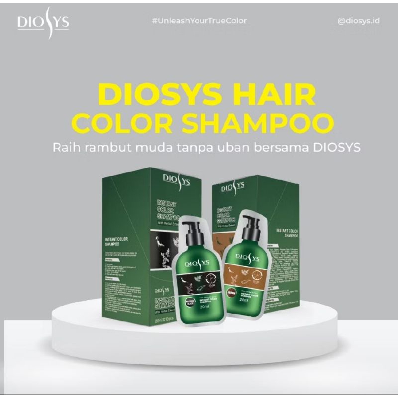 DIOSYS Hair Color Shampoo || DIOYS Instan Hair Color Shampoo || Natural Black || Brown