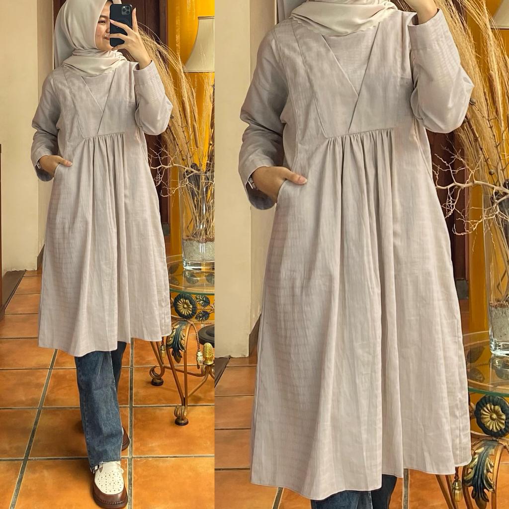 BAJUSAGALAYA - Tunik Kerut silang dada