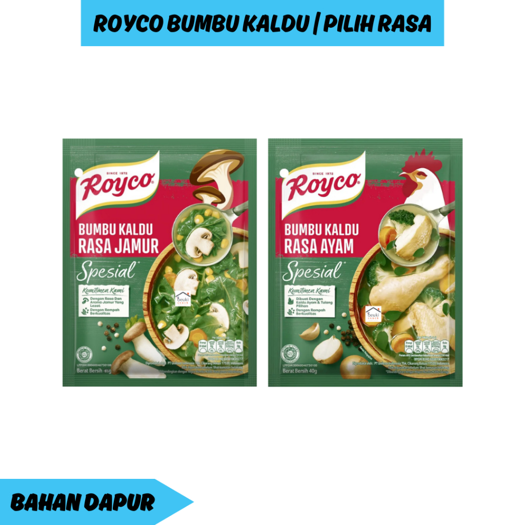 

Royco Bumbu Kaldu Spesial Berbagai Varian Pilih Rasa