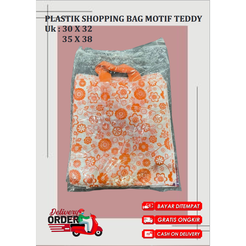 Plastik Shopping Bag Motif Matahari - Plastik Bag Motif