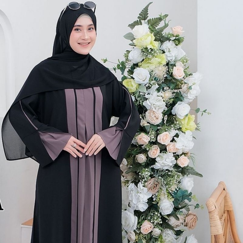 Kamila Dress/abaya sabrina/gamis murah/gamis/dress terbaru/gamis ity crepe/gamis d/gamis putih/abaya