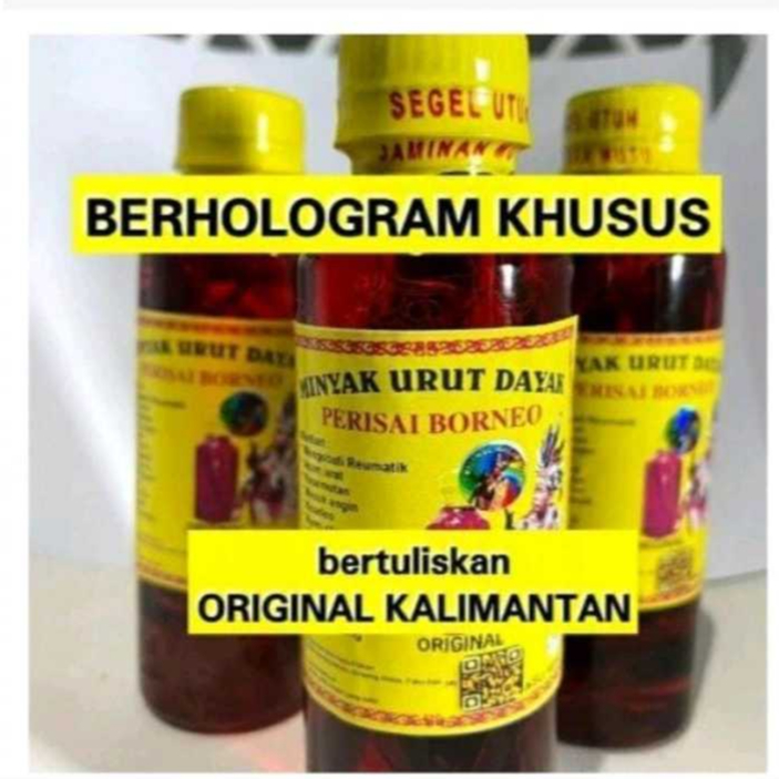 Minyak Urut Dayak Asli Kalimantan Perisai Borneo Minyak Herbal Tradisional
