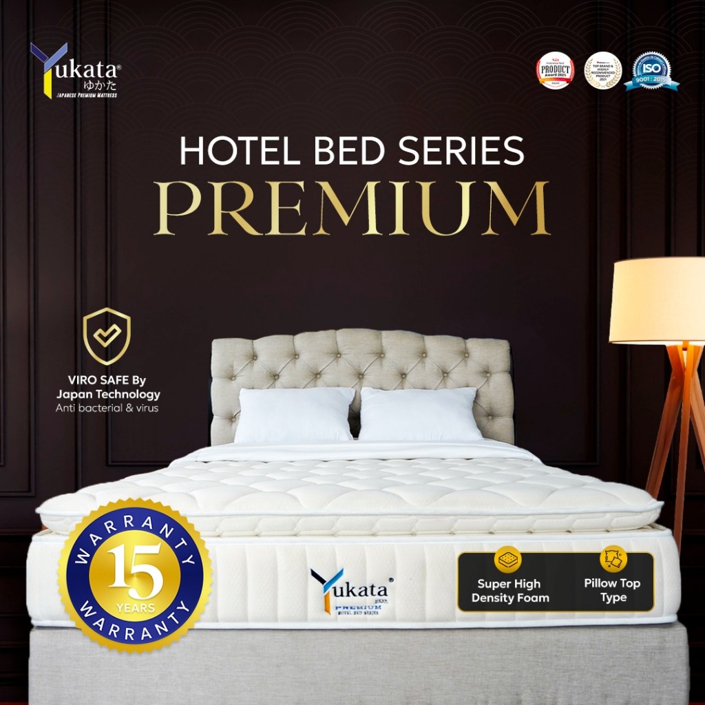 YUKATA SPRING BED HOTEL PREMIUM SERIES 200 180 160 120 100 KING QUEEN DOUBLE SINGLE