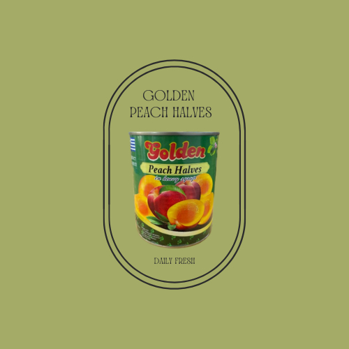 

Golden Peach Halves /Buah Persik Kaleng - 820 Gr (Product Of Greece)