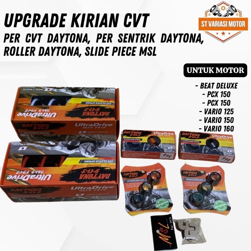 Upgrade kirian cvt vario 125/150 beat deluxe  pcx 150/160 cvt daytona per sentrik Daytona Roller Day