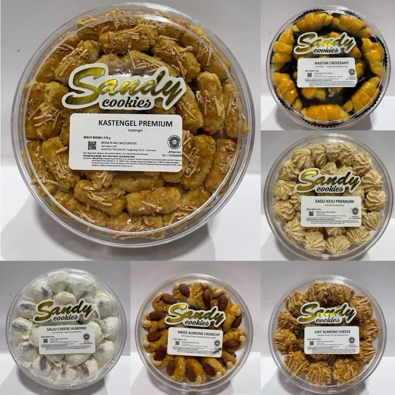 

SANDY COOKIES PREMIUM (GOLD) TOPLES TIN SEDANG (EXP PANJANG (TOPLES (NASTAR / KASTENGEL / PUTRI SALJU / SALJU MEDE / MEDE ALMOND / NASTAR PANDAN / NASTAR DURIAN / ALMOND CLASSIC / BROWNIES ALMOND / KUE JAKARTA IMLEK LEBARAN IDUL FITRI