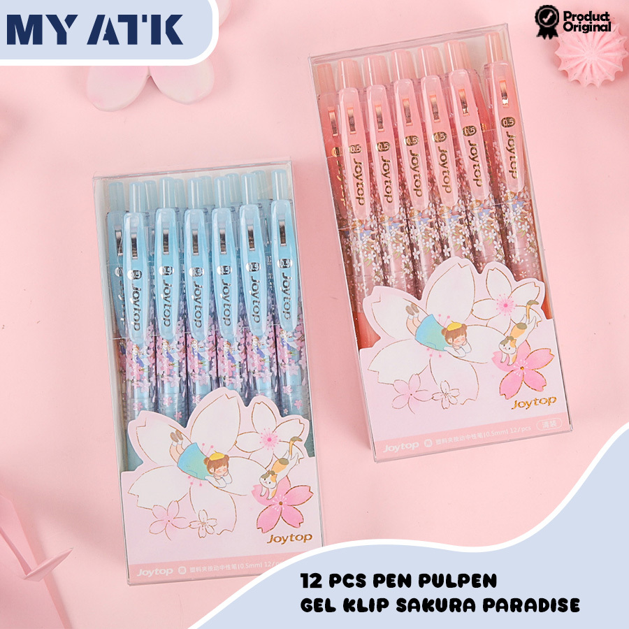 

12PCS Gel Pen Klip Sakura 0.5mm Black