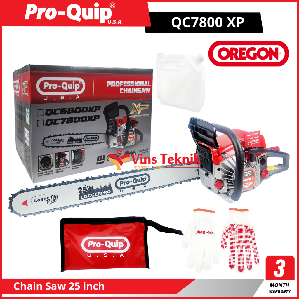 Gergaji Kayu Pohon Chainsaw Chain Saw 25inch PROQUIP QC7800XP QC 7800