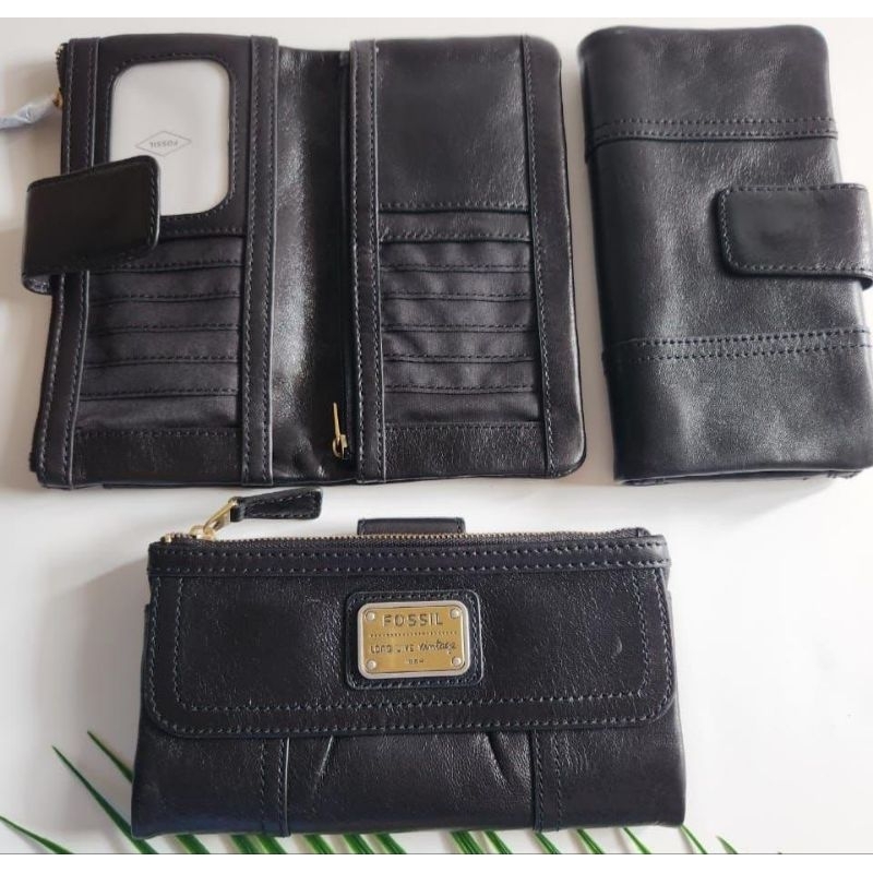 Fossil Wallet Emory Black