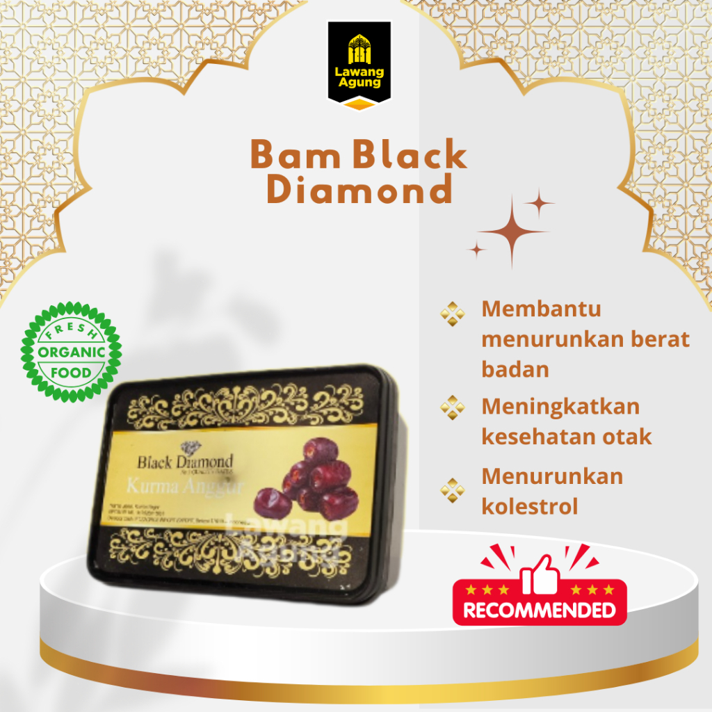 

KURMA BAM DIAMOND BLACK | Kurma Bam Anggur 500gr Fresh Original | Kurma Bam | Kurma Anggur 500gram | Kurma Anggur Premium