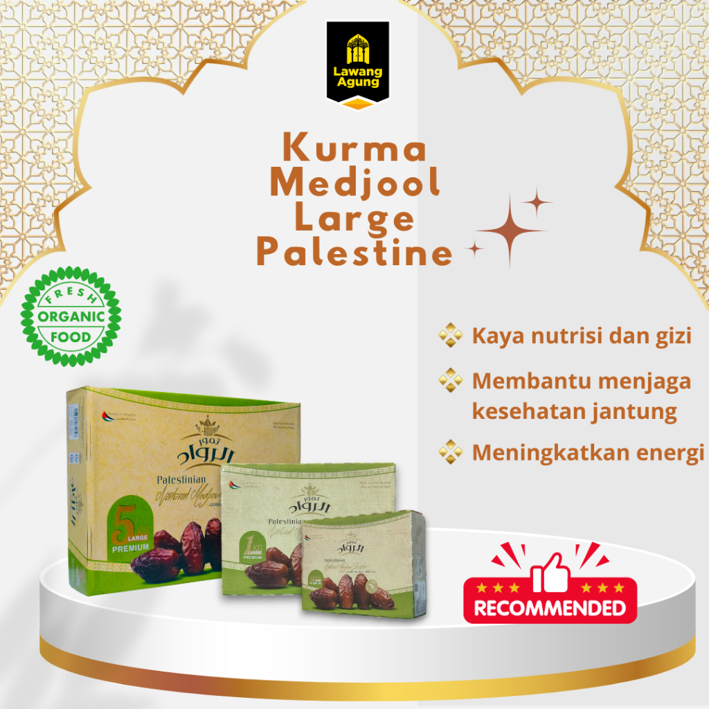 

KURMA MEDJOOL LARGE PALESTINE 500GR | KURMA PALESTINE / PALESTINE / MEDJOOL DATES / MEDJOL / OLEH HAJI DAN UMROH