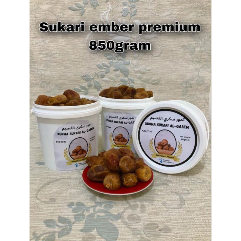 

Kurma Sukari Al Qassim kemasan ember 850 gr