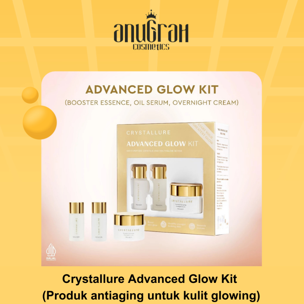 Crystallure Advanced Glow Kit (Produk antiaging untuk kulit glowing)