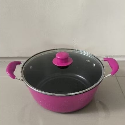 Panci kuping soup pot 24 cm tutup kaca 555