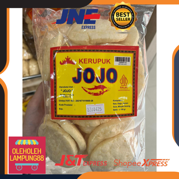 

Jojo Kerupuk Koin Kemasan 160G Kerupuk Koin Oleh Oleh Lampung Kerupuk Ikan Asli Lampung Kerupuk Jojo