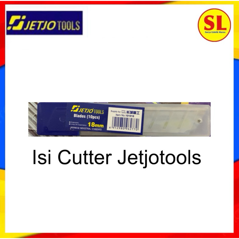 

JETJO TOOLS REFILL ISI CUTTER 18 MM ISI 10pcs 101016