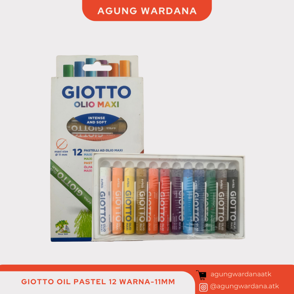 

GIOTTO OIL PASTEL 12 WARNA-11MM