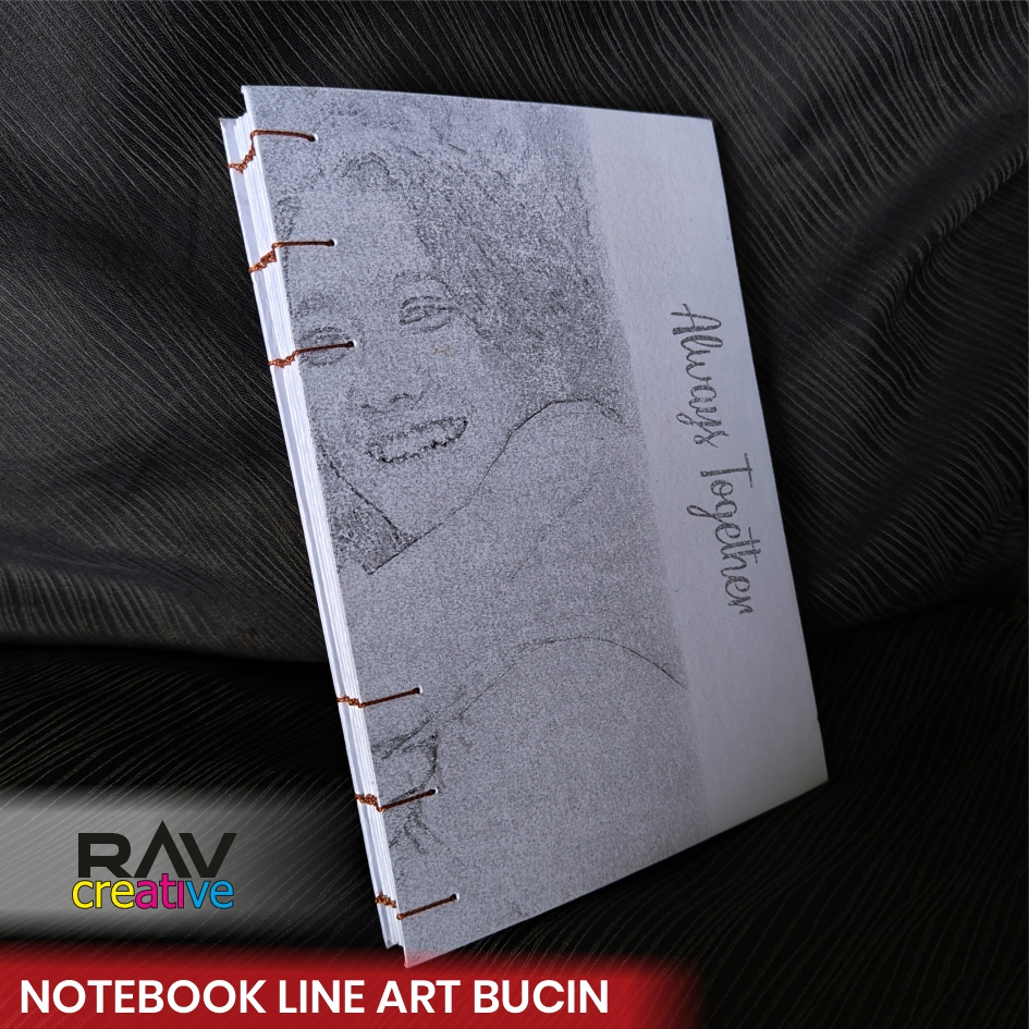 

NOTEBOOK NOTEPAD NOTES BUKU DIARY BUKU JURNAL LINE ART BUCIN HARDCOVER UKURAN A5