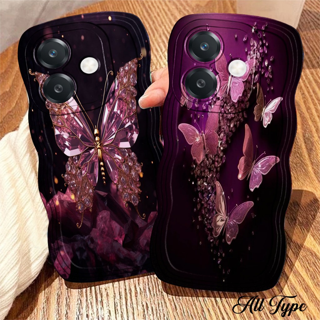 N193 Case Hp Infinix Hot 50i 50 4G 50 5G  Smart 9 Smart 8 40I 40 PRO 30 30I 30 PLAY case gelombang